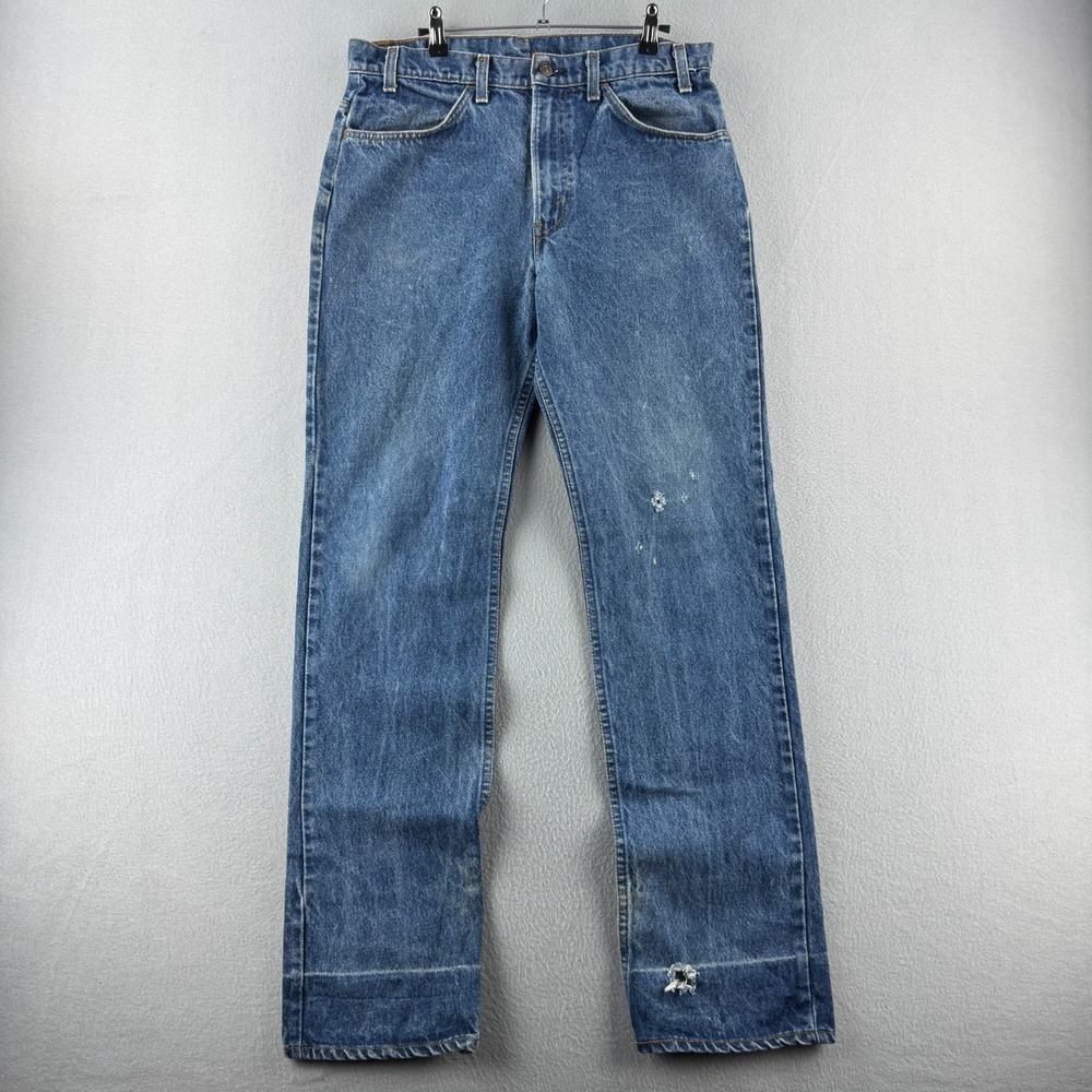 Vintage Levis Jeans Mens 34x34 (Fits 32x33) 519 Straight 80s Denim Made in USA